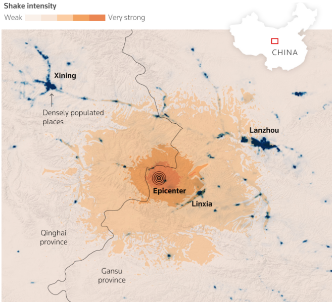 Earthquake in china 