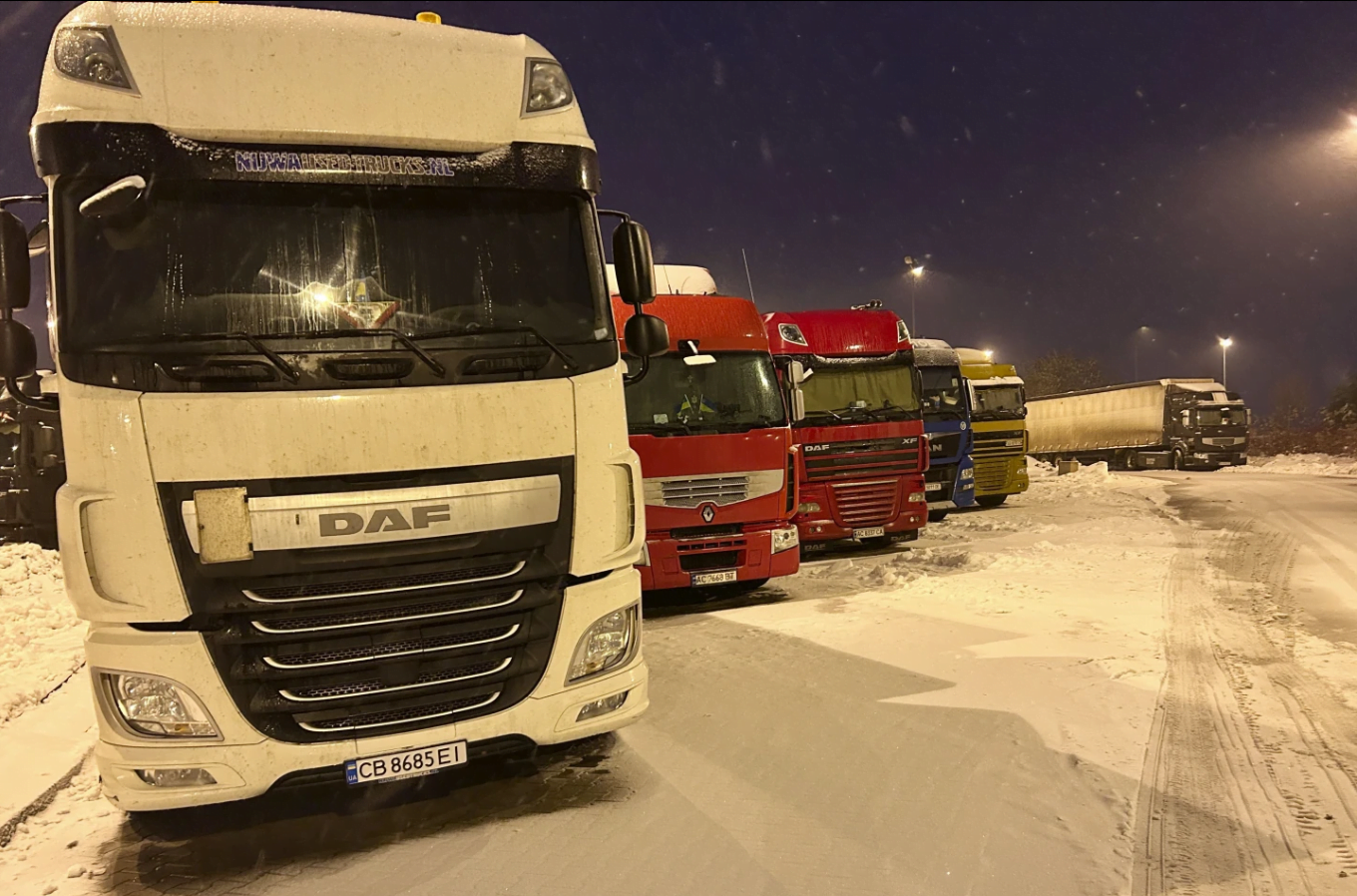 German Farmers, Polish Truck Drivers, Protest