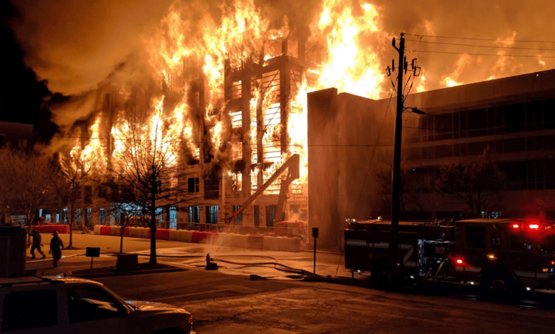 Raleigh Fire fighters Brave Carnoustie Way Blaze in Icy Showdown