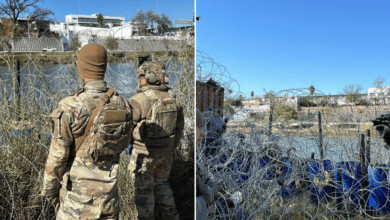 Texas National Guard, Escalates, Border Security, Razor Wire
