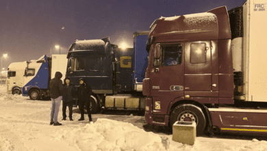 German Farmers, Polish Truck Drivers, Protest