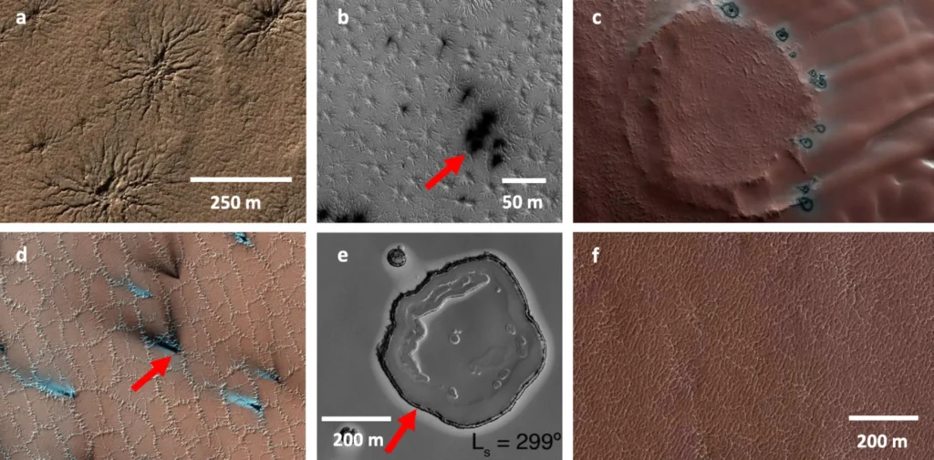 Scientists Finally Reveal the Truth of Mars' Spiders on Mars’ Surface